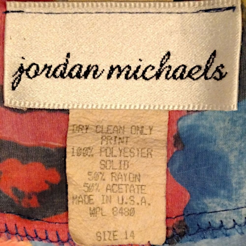 Jordan Michaels Sheer Marilyn Monroe/James Dean Print Blouse, Size 14, VTG , 80s - Picture 5 of 5